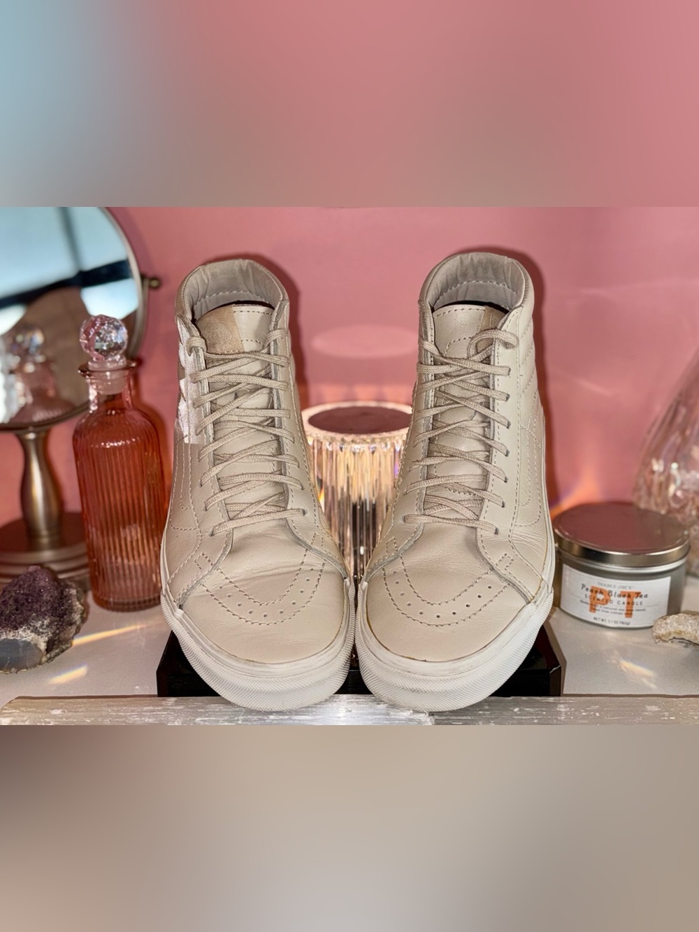 Vans! Nude High Tops